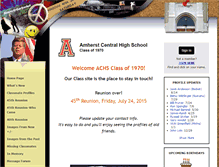 Tablet Screenshot of achs70.com